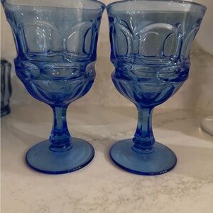 Vintage Fostoria Argus Blue